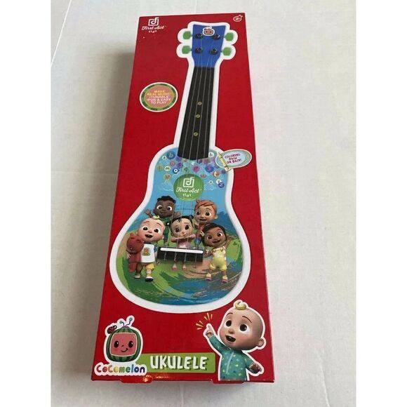 Cocomelon Ukulele First Act Play Make Real Music Tunable For Kids NWT Sealed - Picture 1 of 7